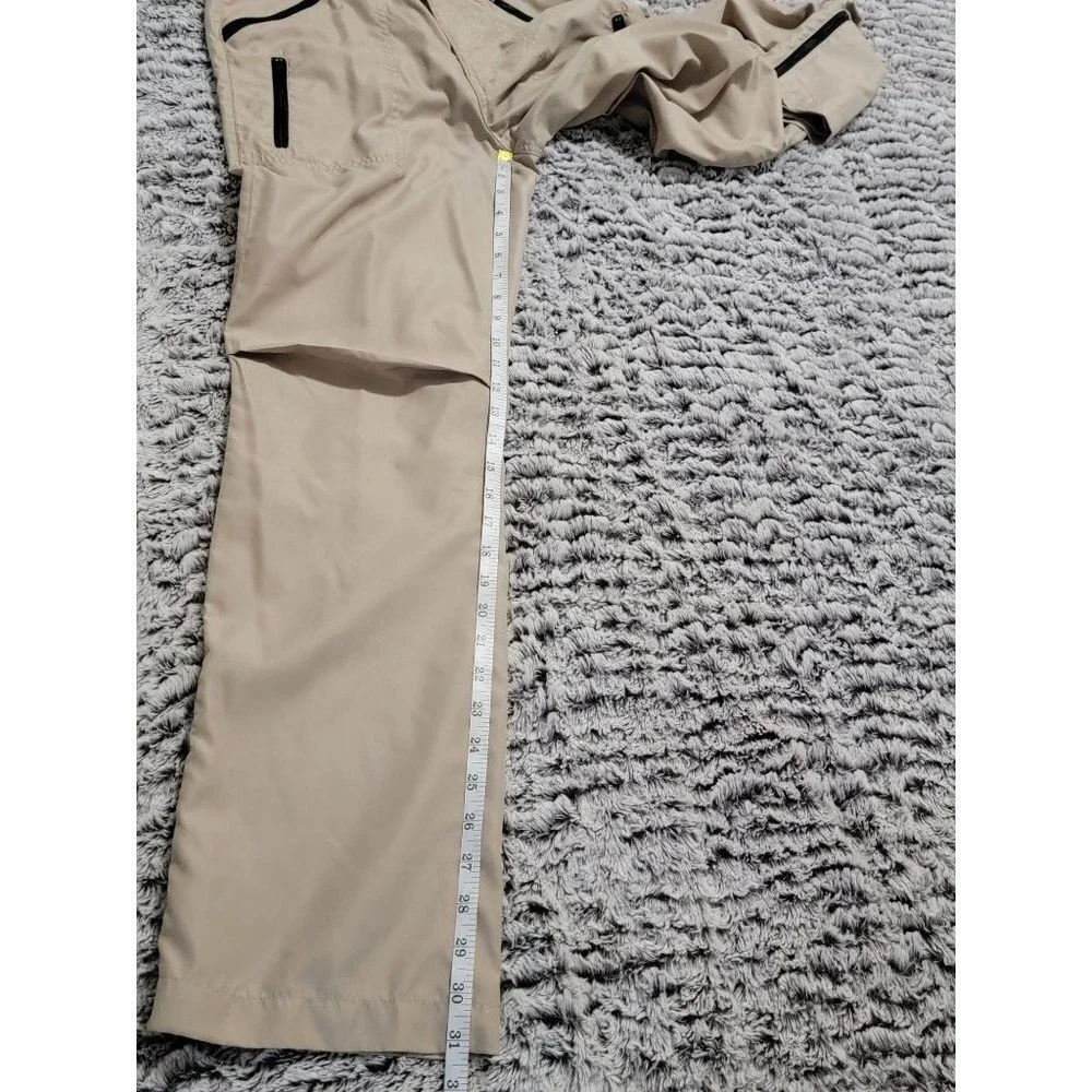 Tommy Jeans Convertible Cargo Pants‎ Beige Zip Off Legs women Size 7